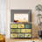 8-Drawer Fabric Dresser with Wood Top, Storage Chest