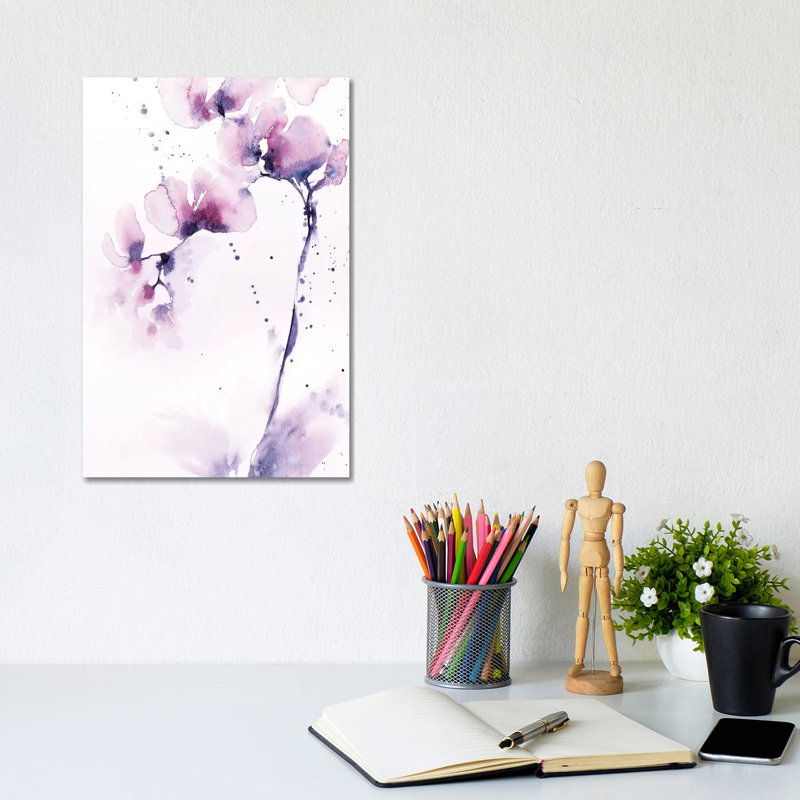 Orchids by Lesia Binkin - Wrapped Canvas Painting, 20.32 cm H x 30.48 cm W