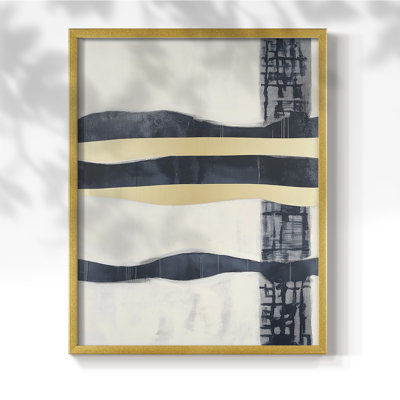 Série ABSTRACT DCCDXCVI - reproduction encadrée de qualité supérieure - prête à être accrochée - aucun clou requis