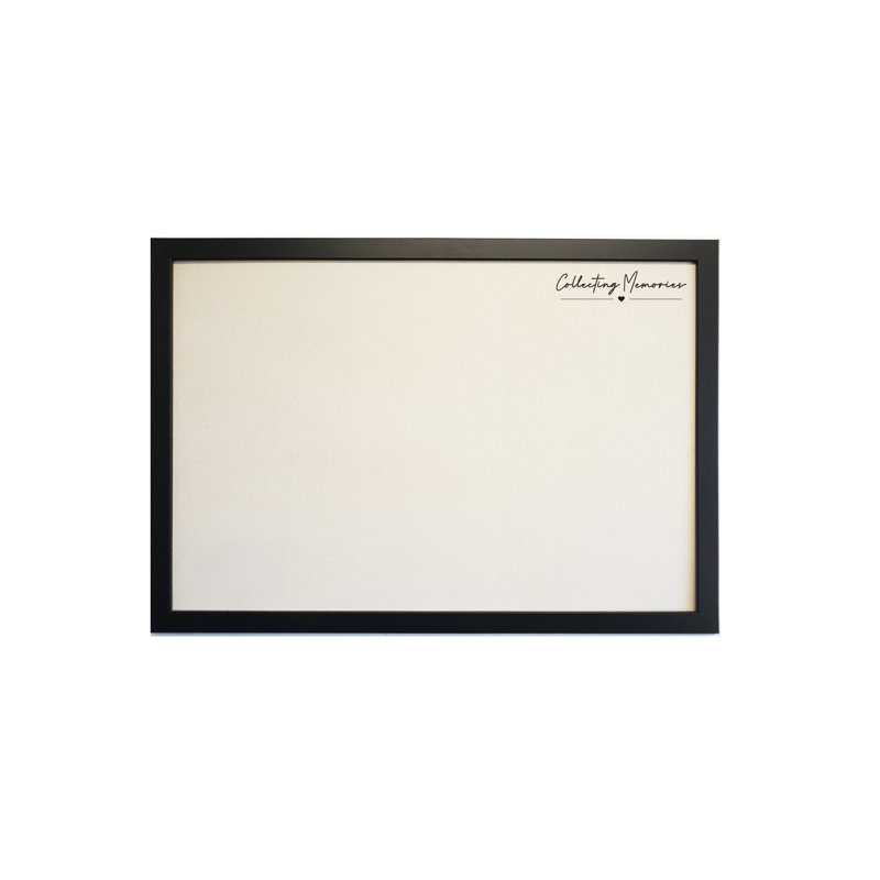 Magnétique tableau mural magnétique - Grand tableau magnétique encadré, 33x22, Cream-Frame Black-Sign T4