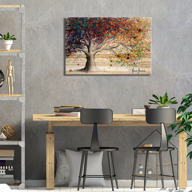 «The Color of Dreams» par Ashvin Harrison - impression sur bois sans cadre, L 26 po x H 18 po