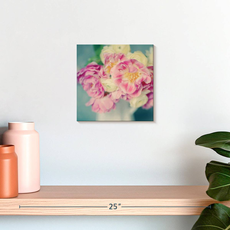 Harnek Blushing Blooms I, 10" H x 10" W