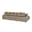 Canapé modulaire réversible d'angle avec repose-pieds-542698143