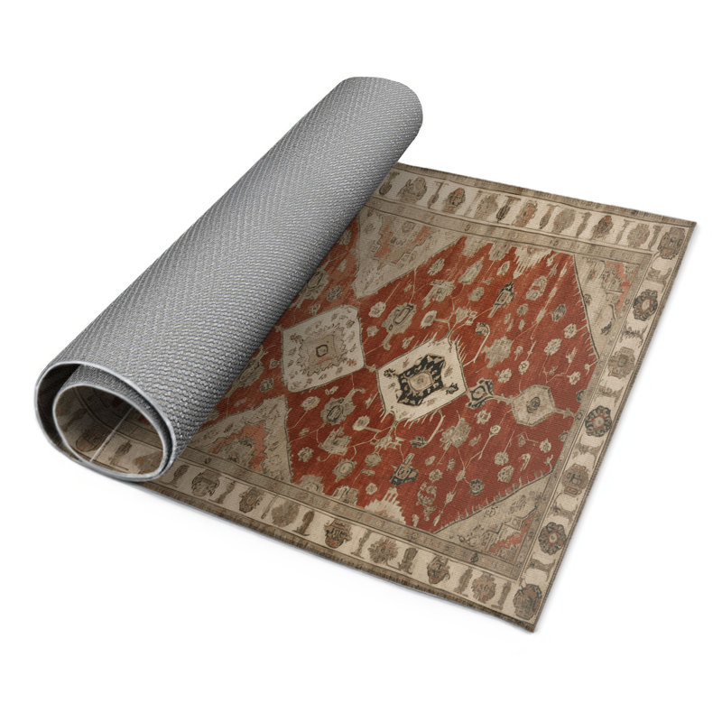 Tapis d'intérieur et d'extérieur surteint beige, Rectangulaire 3 pi x 5 pi