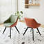 Ensemble de 2 chaises de salle à manger polyvalentes avec un design élégant pour divers environnements-761885515