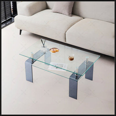 Table basse en verre trempé