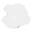 Table d'appoint en rondins, blanc gelcoat