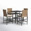 4 - Person Patio Dining Set with Square Table , Cushions Included