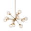 Lustre 12 lumières avec ampoules sphériques surdimensionnées-485641709