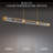 Guild 1 Light Crystal LED Linear Pendant-122555187