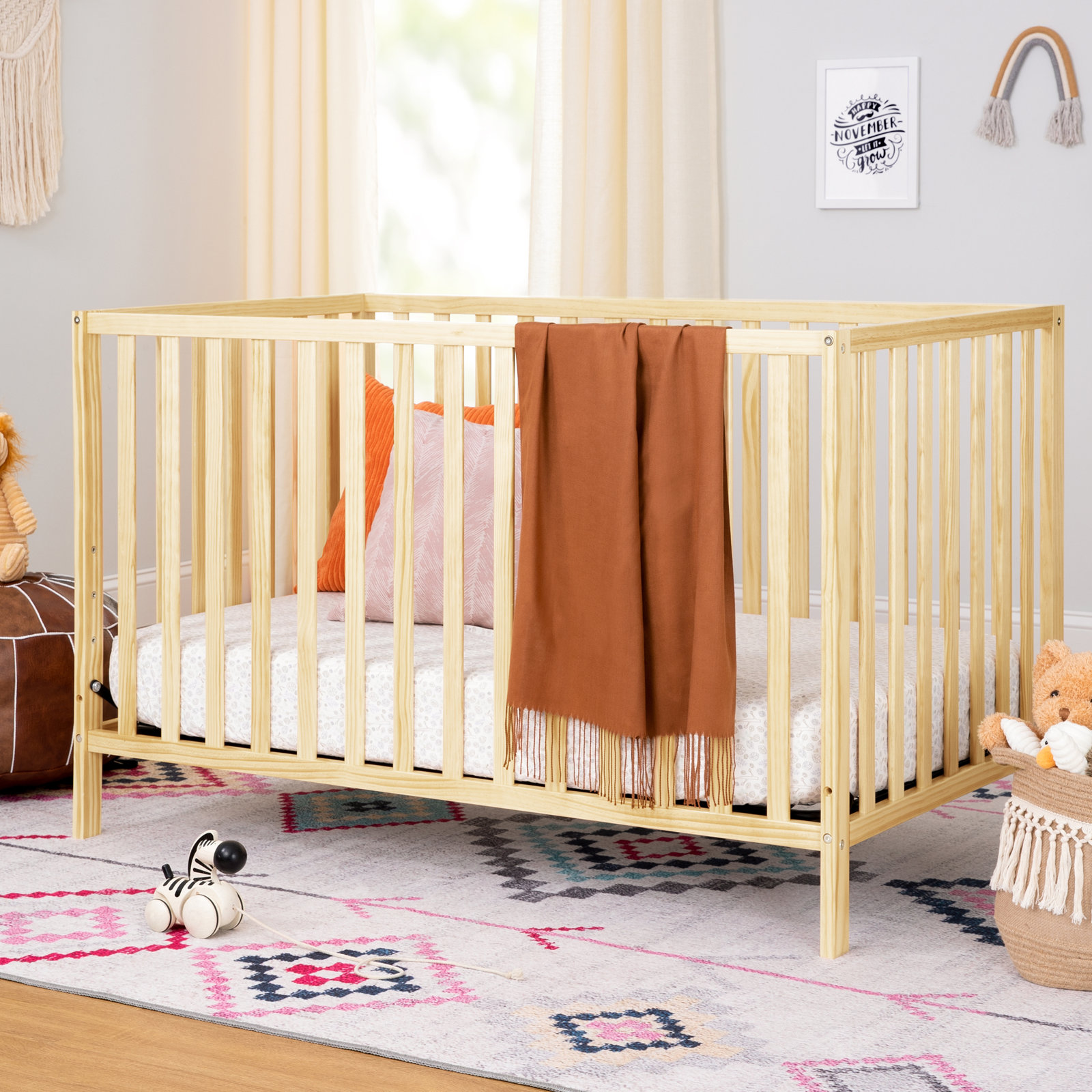 Union Convertible Crib, Natural