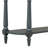 Narrow Console Table With Curved Corner, Retro Entryway Table With Top Drawer And Open Shelf, Sofa Table Console Tables For Entryway, Hallway And Living Room (Navy)-1193378233