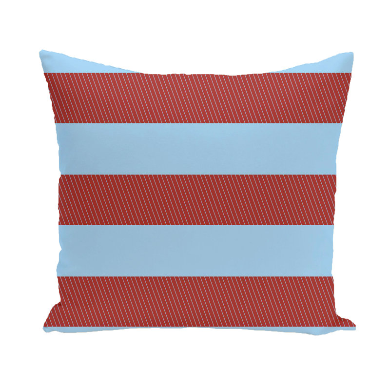 Housse de coussin et insert Coastal Calm, 20 po x 20 po, Rouge cardinal / bleu