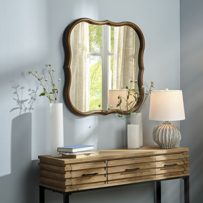 Daisy Wood Wall Mirror
