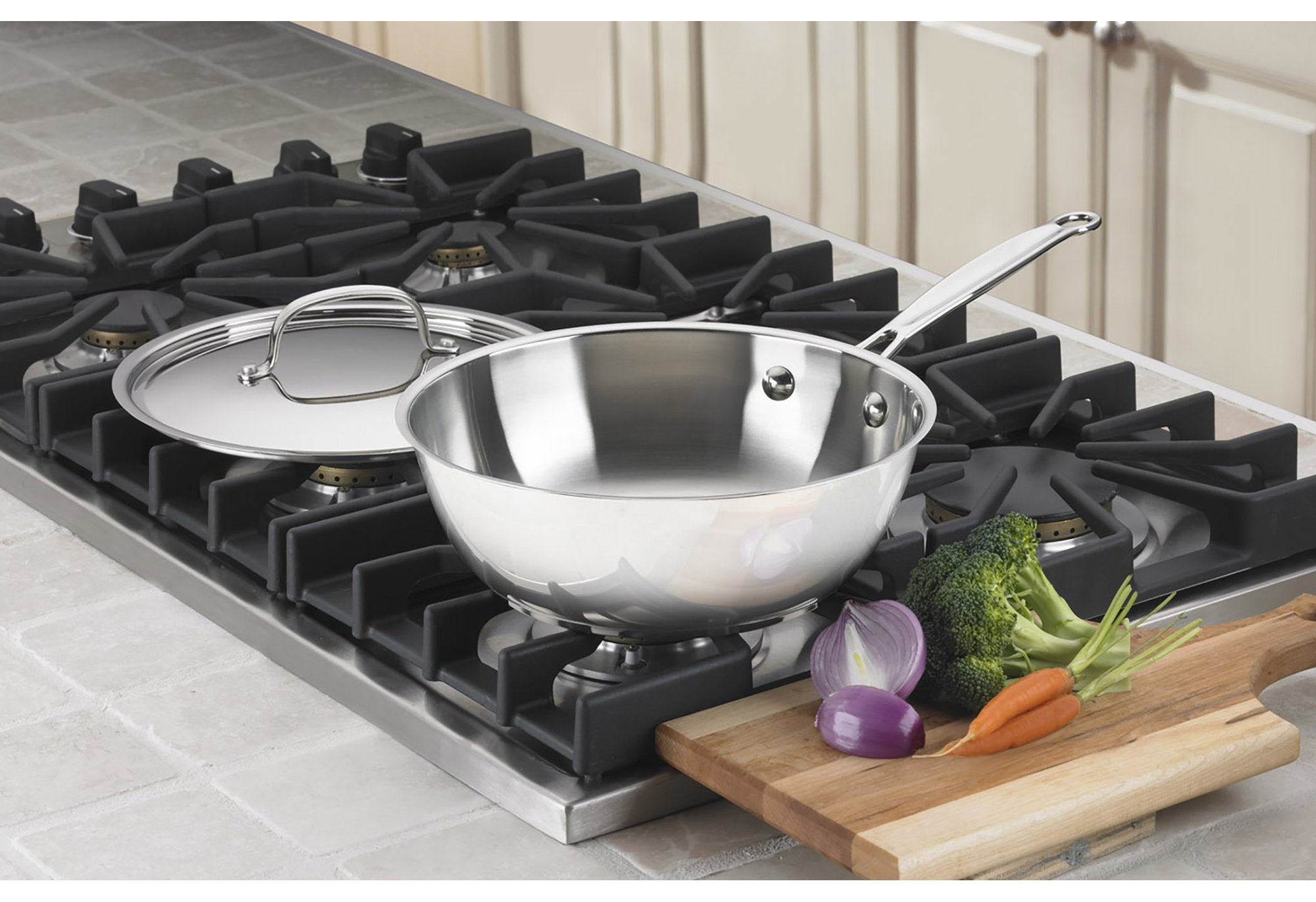 Cuisinart Stainless Steel Saucier with Lid - Thumbnail 2