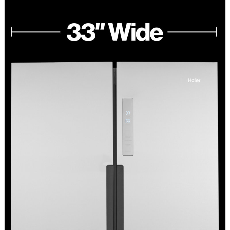Haier 33" Stainless Steel Quad Door Smart Refrigerator