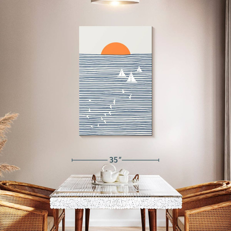 Three white sails Aletra, H 45 po x l 30 po