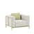 White Cushion/Green Frame selected