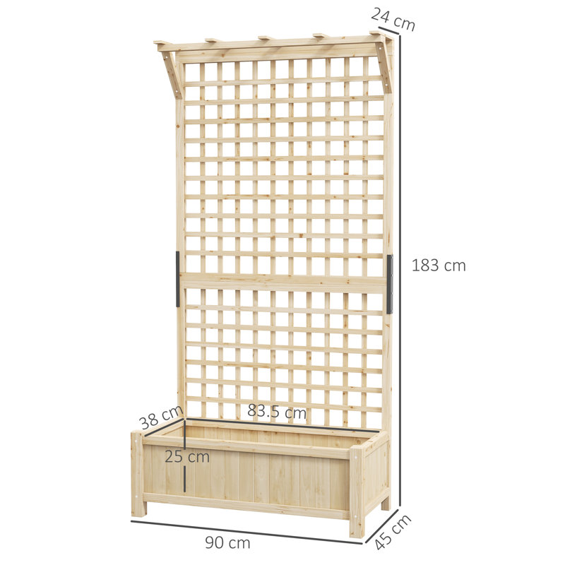 Brexten Wood Elevated Planter