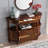Retro Solid Wood Rectangular Entryway Cabinet-57461314