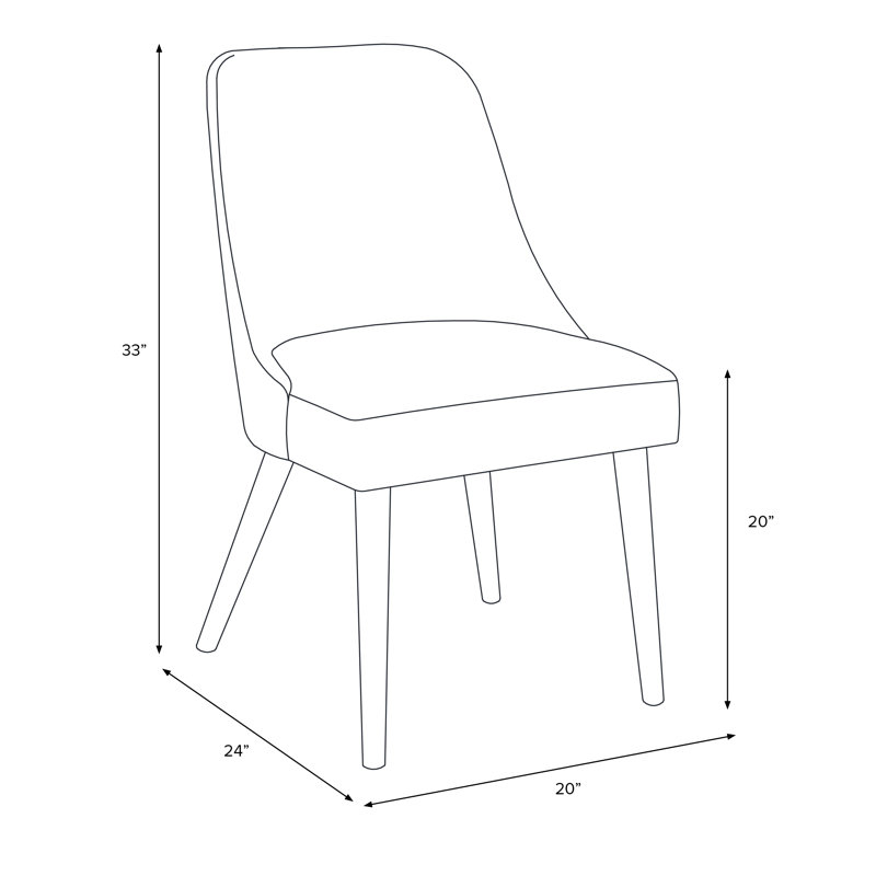 Clare Dining Chair, Rpc Menagerie Black Linen