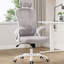 Chaise de bureau ergonomique avec appui-tête, soutien lombaire réglable et accoudoirs rabattables pour un bureau confortable-1247525346