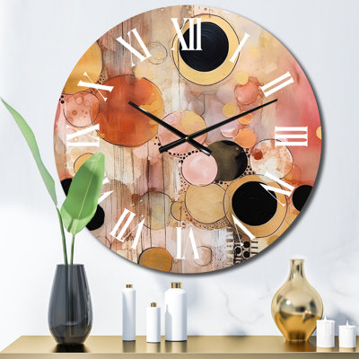 Horloge murale géométrique moderne boho chic