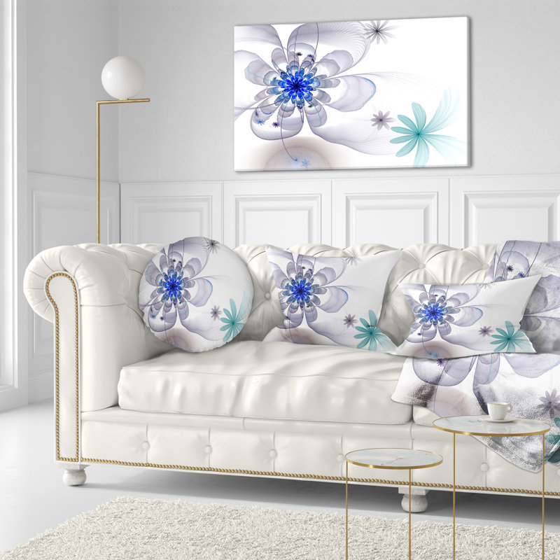 Coussin lombaire en fleur symétrique floral