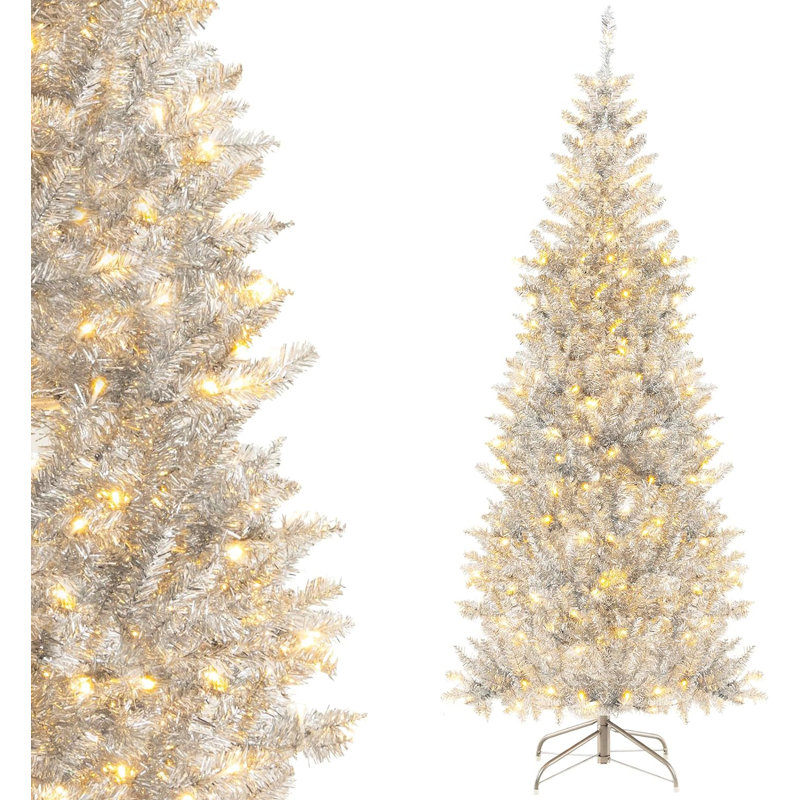 Lighted Artificial Spruce Christmas Tree