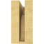Cèdre Bryant, grain de bois brut TimberThane Corbel, apprêté brun clair-88289307