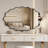 Scalloped Oval Metal Wall Mirror-482666986-482666985