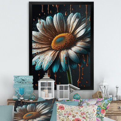 «Modern Blooming Daisy III», reproduction sur toile