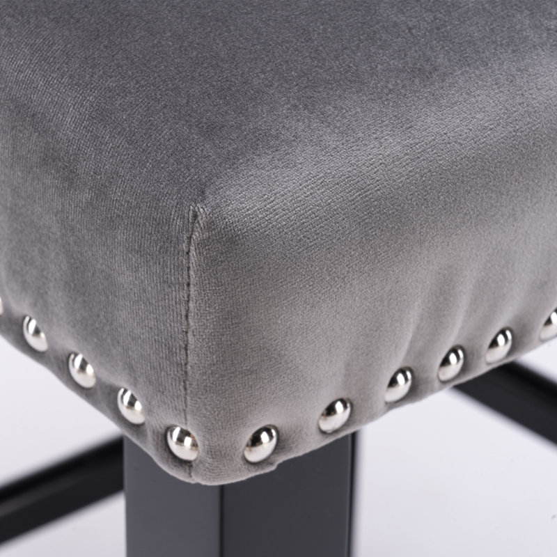Tabouret de bar 26,7 po Aden, Gris, 2
