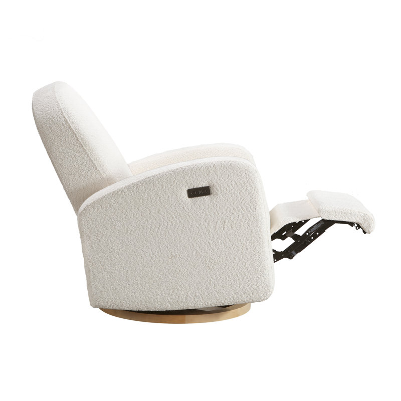 Bea Swivel Glider Recliner in Vanilla, Vanilla