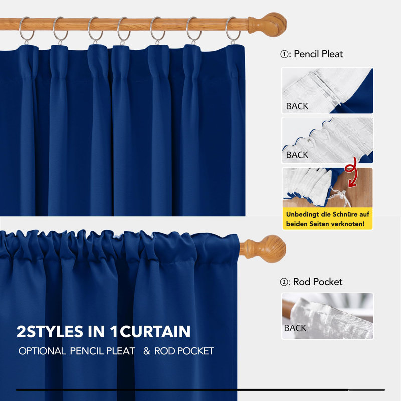 Qunisha Blackout Curtain Pair