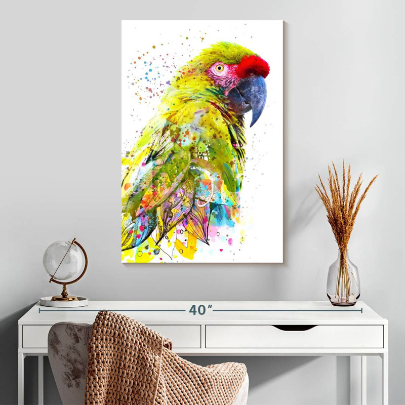 Brampt superbe oiseau de safari, H 30 po x l 20 po