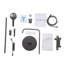Wall-Mount Bathroom Piano-Key Panel Shower System Set