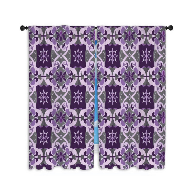 Paire de rideaux obscurcissant en polyester, L 56 po x L 80 po