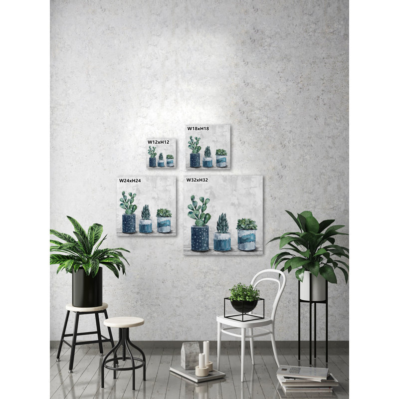 «Succulent Frost», reproduction sur toile tendue, H 12 po x l 12 po