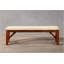 Banc de salle à manger en bois robuste, design simple, confortable et durable, banc multifonctionnel