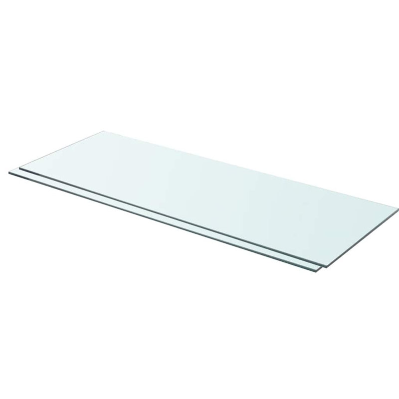 Tablette murale Tablette flottante présentoir mural en verre trempé, H 0,31 po x l 35,4 po x P 9,8 po