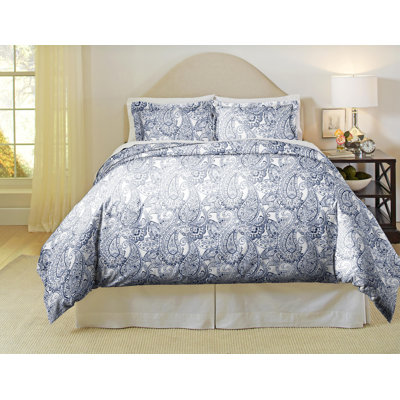 Boho Percale Paisley Duvet Cover