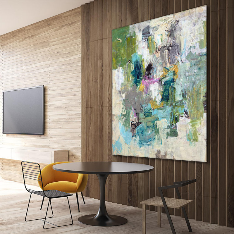 «Break The Intrusion On Canvas» par Daleno, reproduction d'art, H 54 po x l 54 po x P 1,5 po