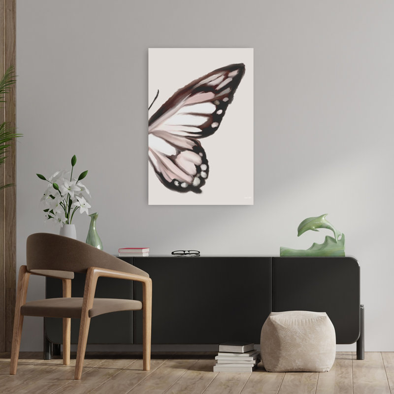 Butterfly Wings II, art contemporain papillon naturel, H 36 po x l 24 po