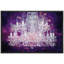 Lustre en cristal mauve scintillant mauve, lumières de style, contemporain, relax, calme, art mural sur toile-93589305-93589306