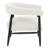 Fedor Arm Chair 2-piece Set In Mid-century Ivory Boucle Fabric