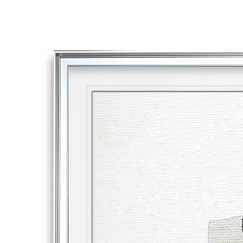 'Artesian Spring III' Print, 37" H x 37" W x 1.5" D, Silver Framed