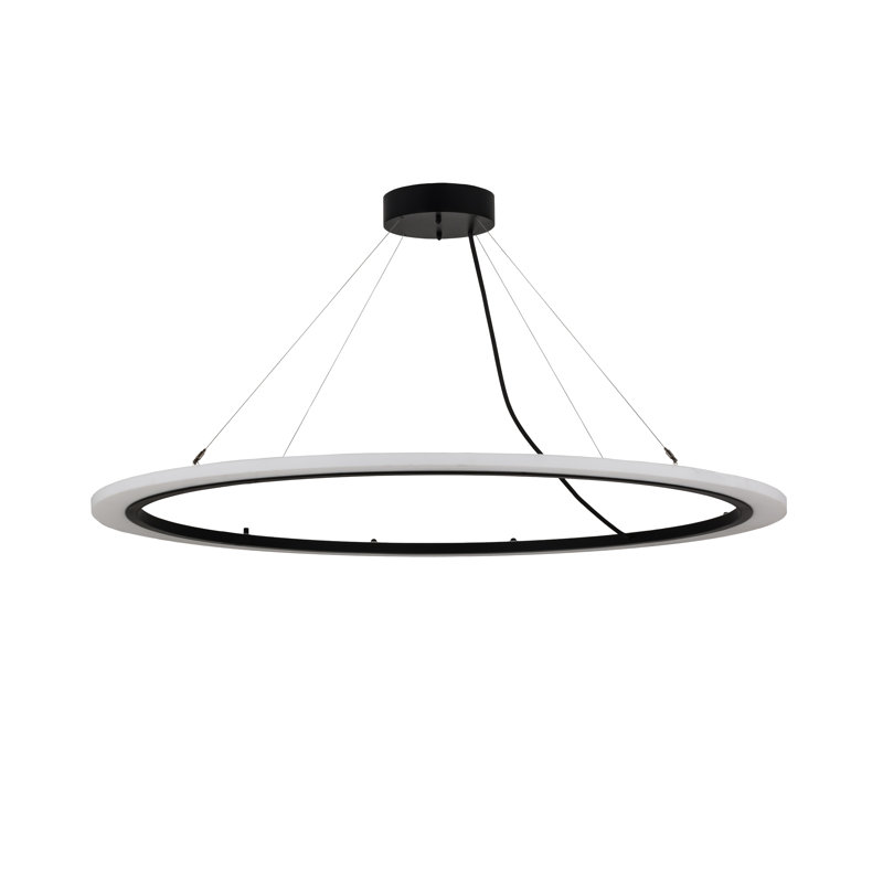 Anillo 60-Inch White Glass LED Pendant Light