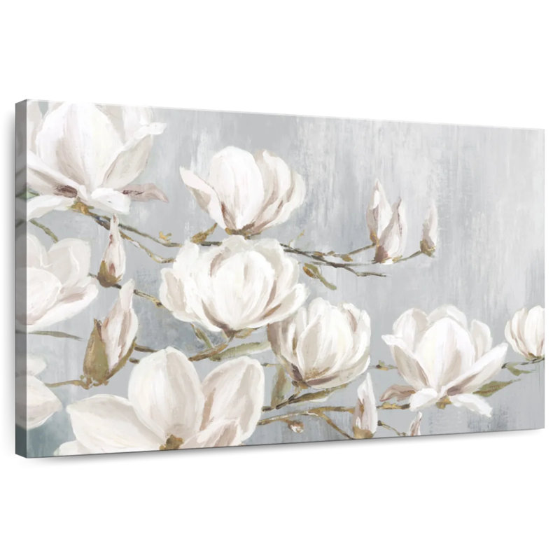 Harnek Blooming White Magnolia, 20" H x 30" W
