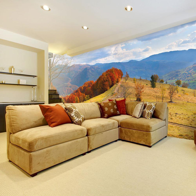 Murale datilus paysage d'automne dans les Carpates, L 90 po x l 118 po